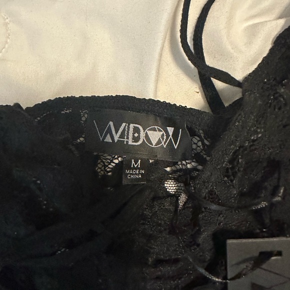 Dolls kill widow lace fairy dress black medium - Picture 4 of 5